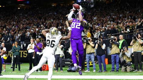 vikings stun saints in nfc wild-card game|vikings vs saints score.